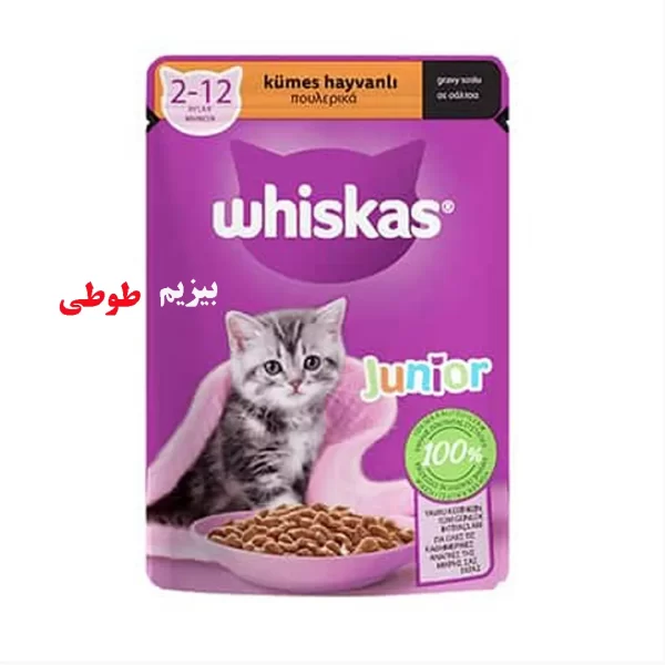 پوچ بچه گربه ویسکاس Whiskas