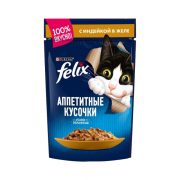 پوچ گربه فلیکس با طعم بوقلمون Felix Turkey In Jelly وزن 75 گرم