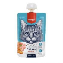 product image مشاهده همه product image product image پودینگ تشویقی گربه ونپی طعم مرغ و هویج 90 گرم Wanpy Tasty Meat Chicken For Cats